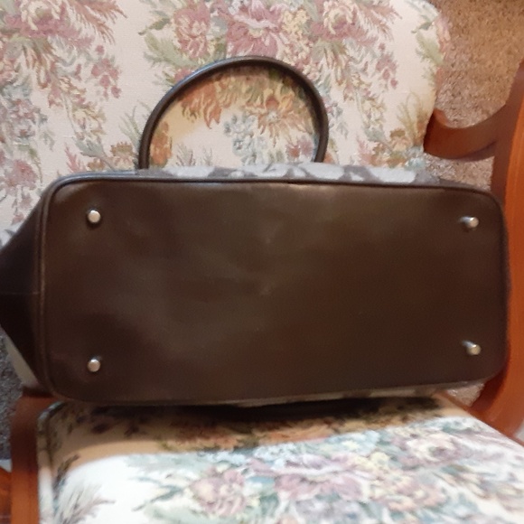 Coach Vintage Signature Wool & Leather Handbag - Picture 4 of 16